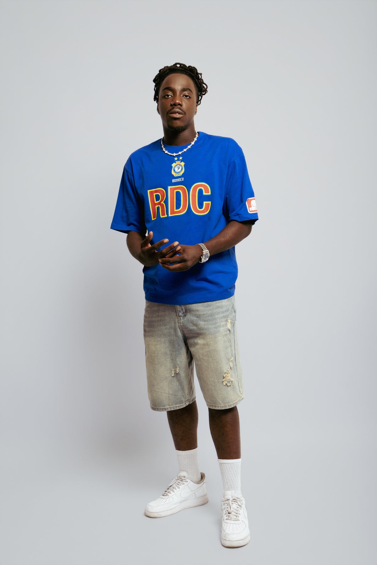 T-shirt RDC World — Bleu